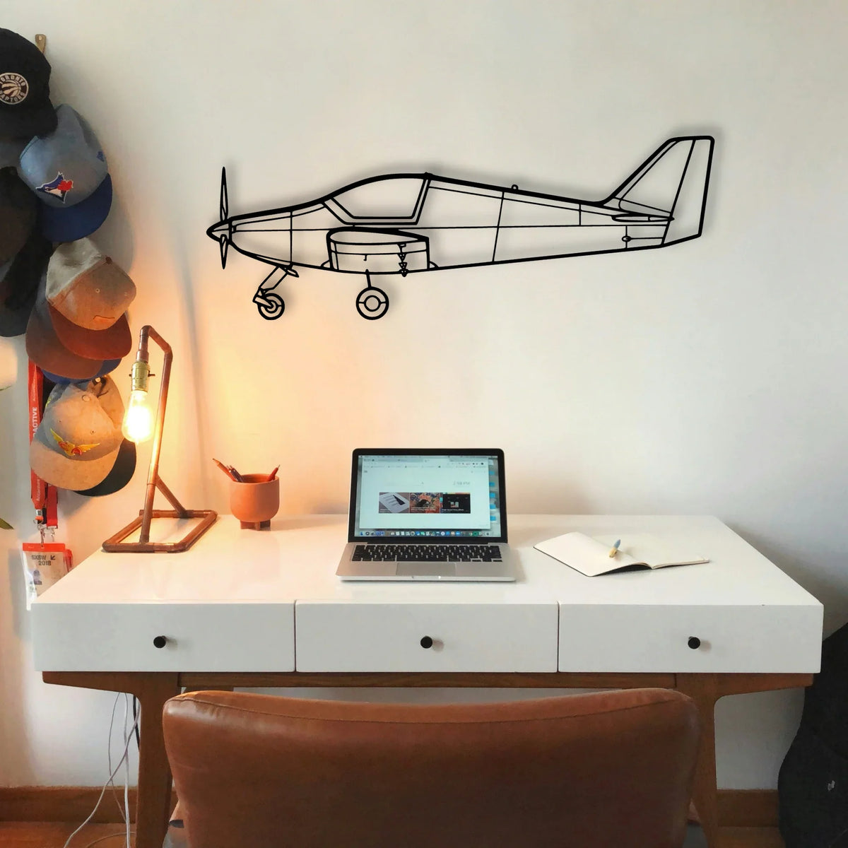 03 Loiret Classic Aircraft Silhouette Metal Wall Art - Tinvibe