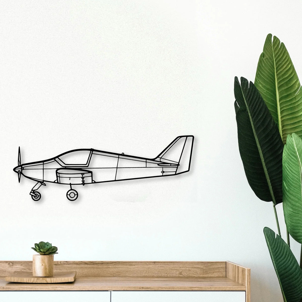 03 Loiret Classic Aircraft Silhouette Metal Wall Art - Tinvibe