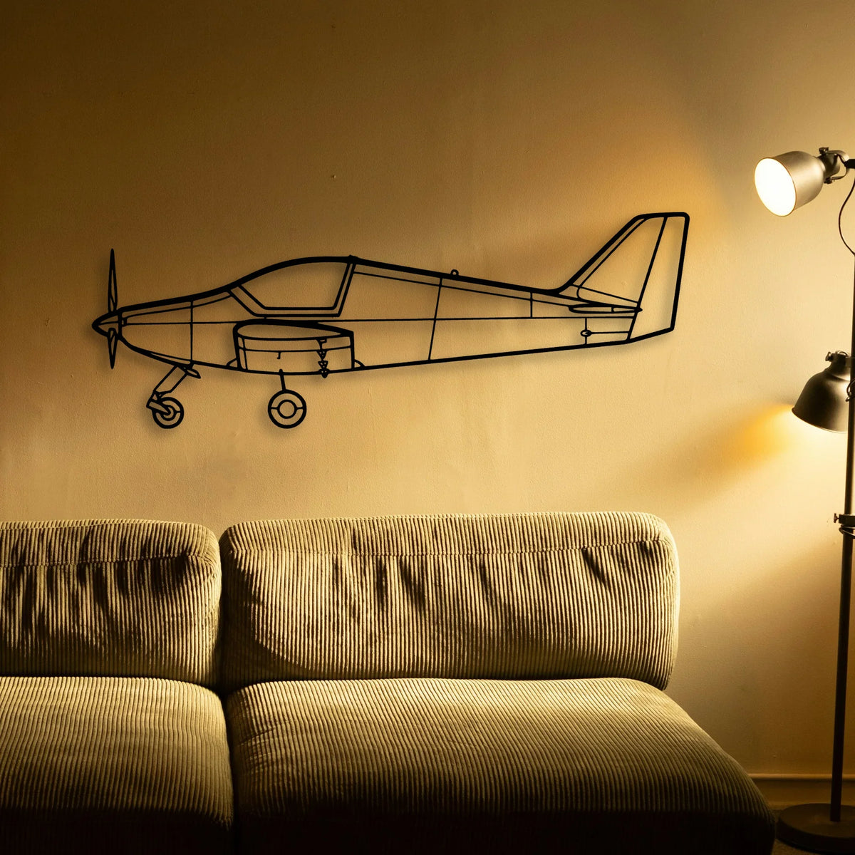 03 Loiret Classic Aircraft Silhouette Metal Wall Art - Tinvibe