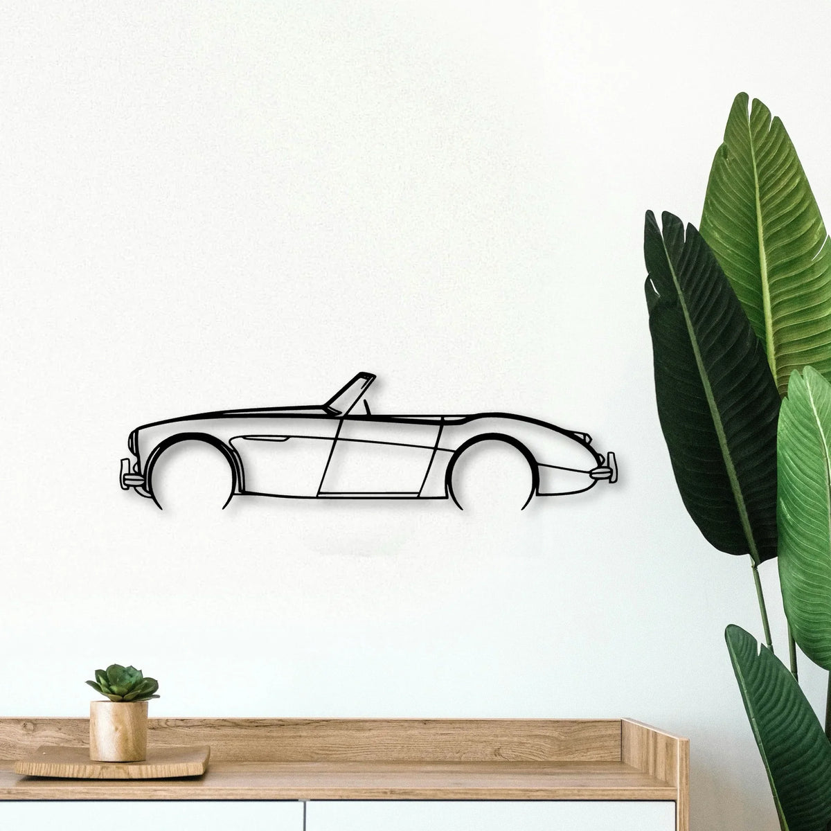 106 1957 Classic Silhouette Metal Wall Art - Tinvibe