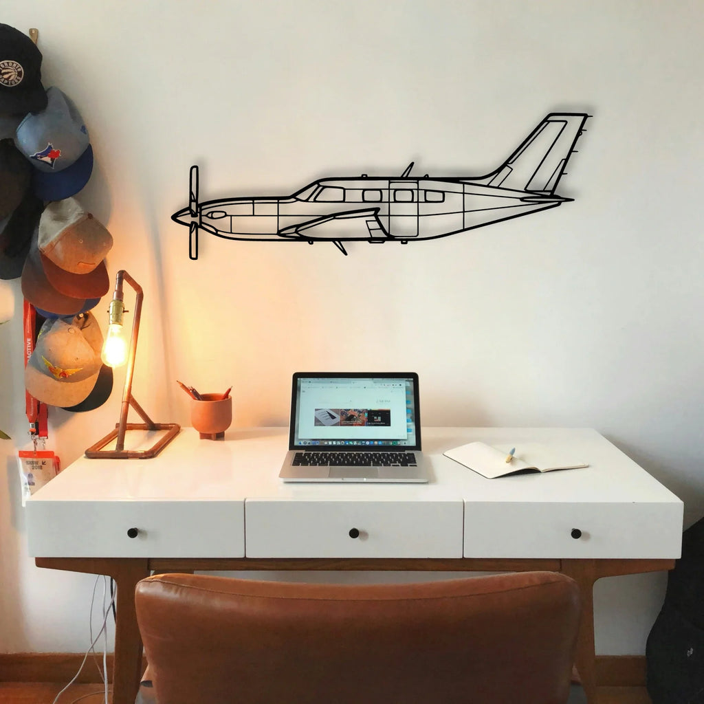 108 2 2 Classic Aircraft Silhouette Metal Wall Art - Tinvibe