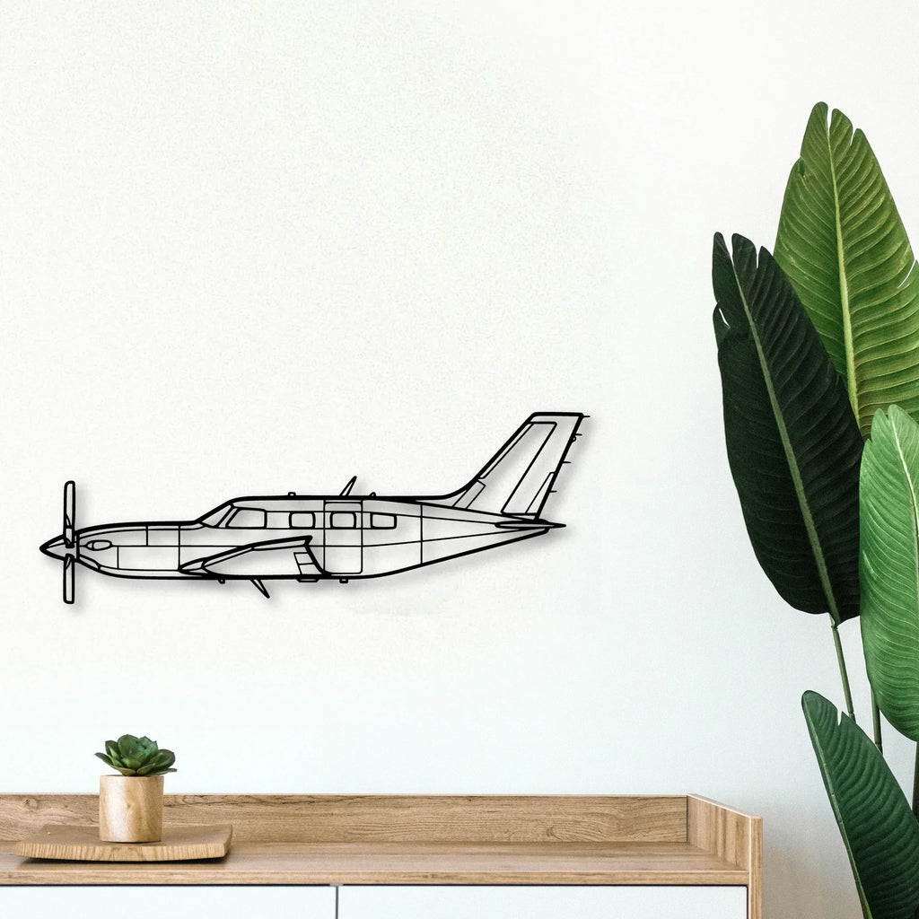 108 2 2 Classic Aircraft Silhouette Metal Wall Art - Tinvibe