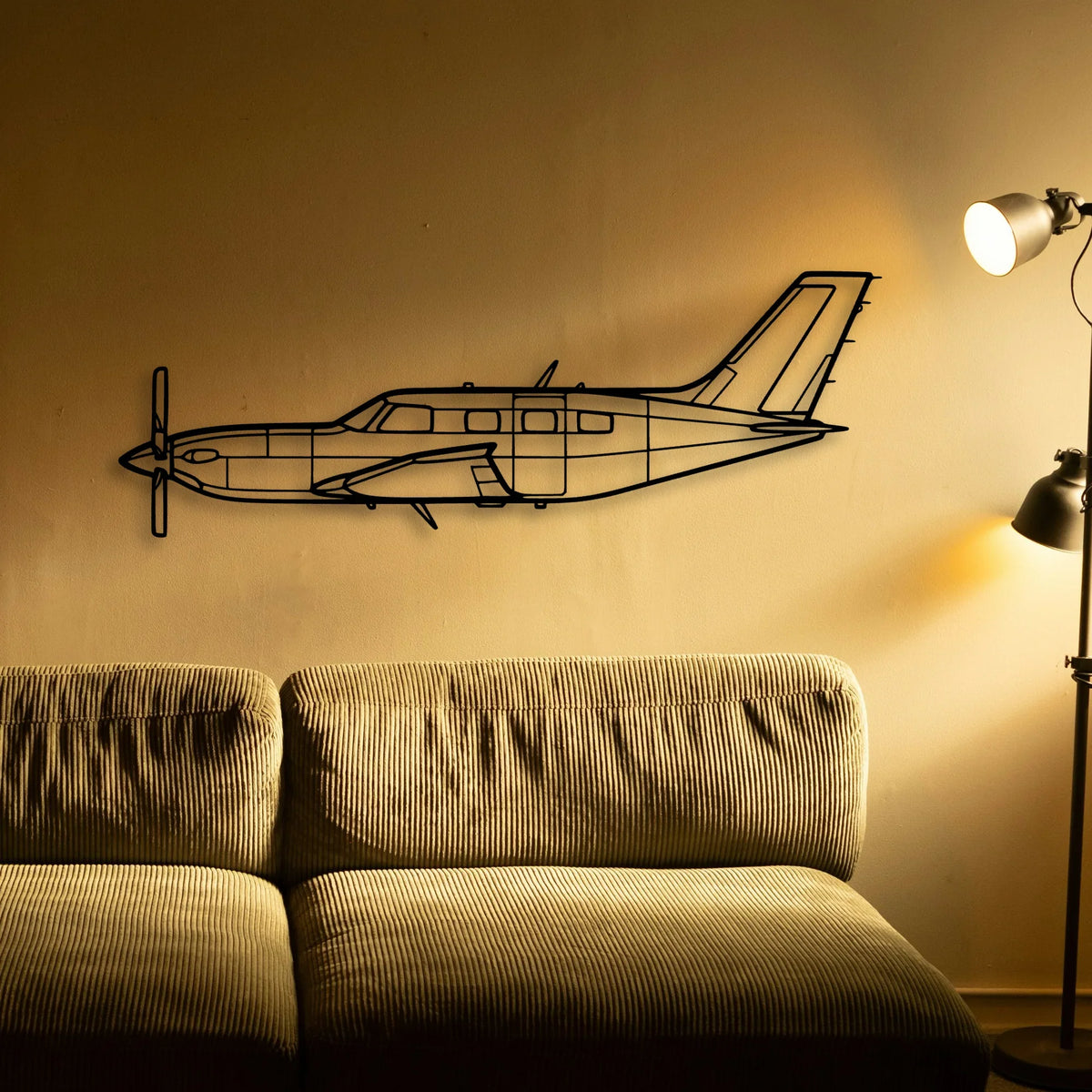 108 2 2 Classic Aircraft Silhouette Metal Wall Art - Tinvibe