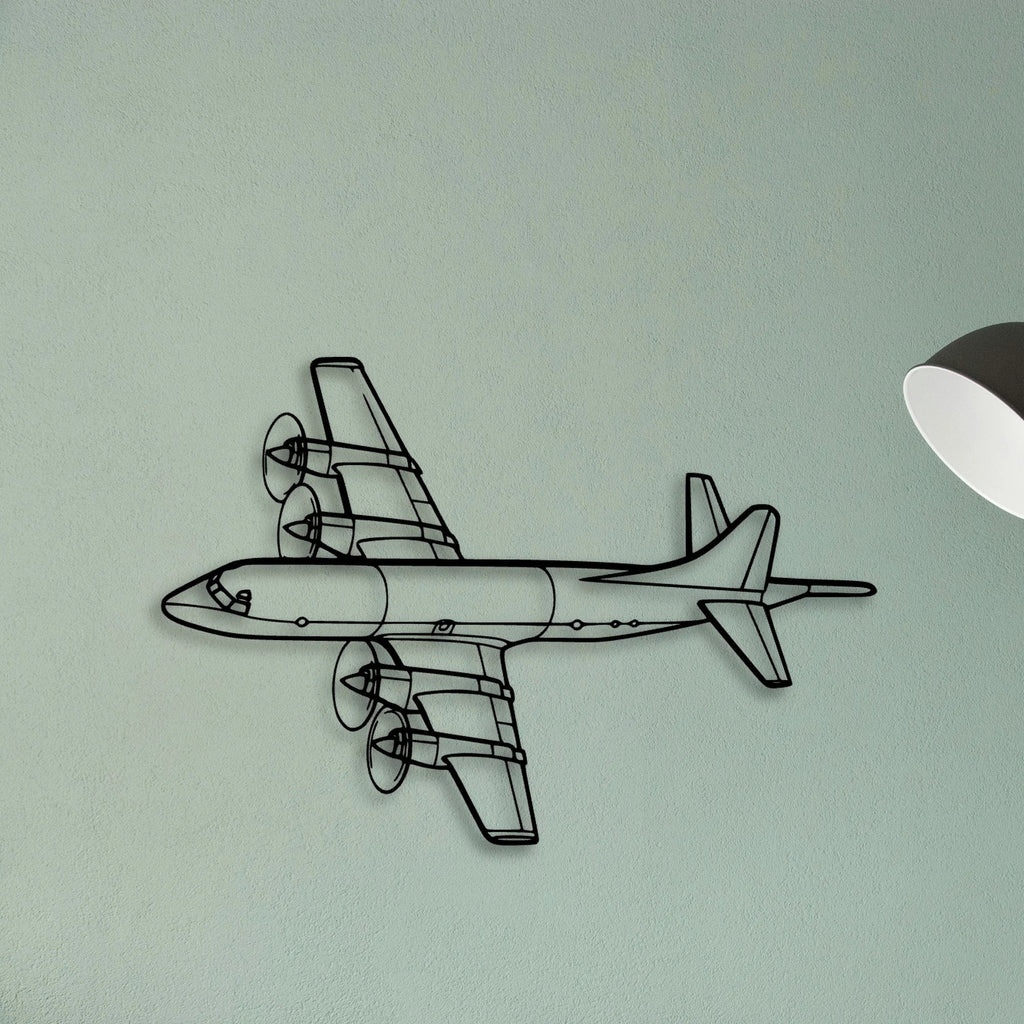 108 2 3 Classic Aircraft Silhouette Metal Wall Art - Tinvibe