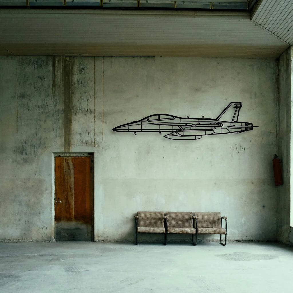 108 2 5 Classic Aircraft Silhouette Metal Wall Art - Tinvibe