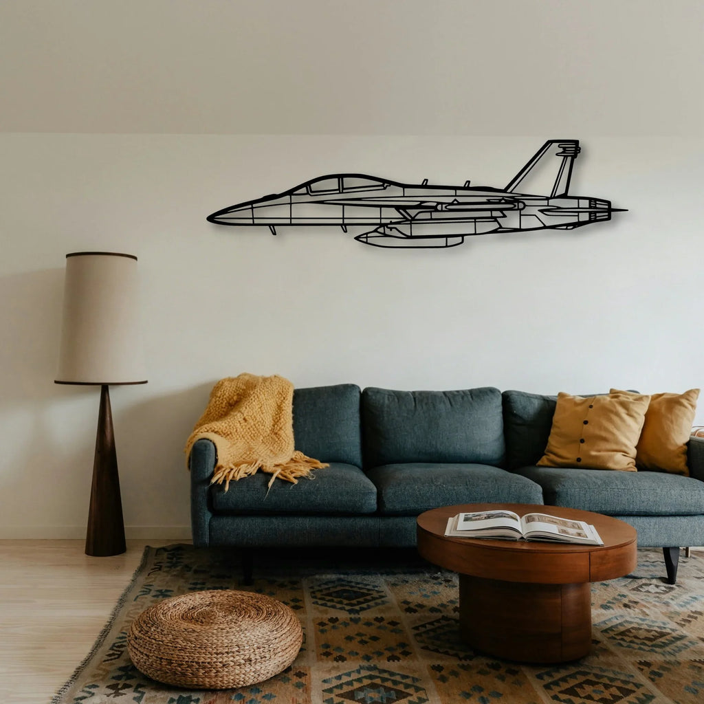 108 2 5 Classic Aircraft Silhouette Metal Wall Art - Tinvibe