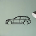 140i F20 2 Classic Silhouette Metal Wall Art - Tinvibe
