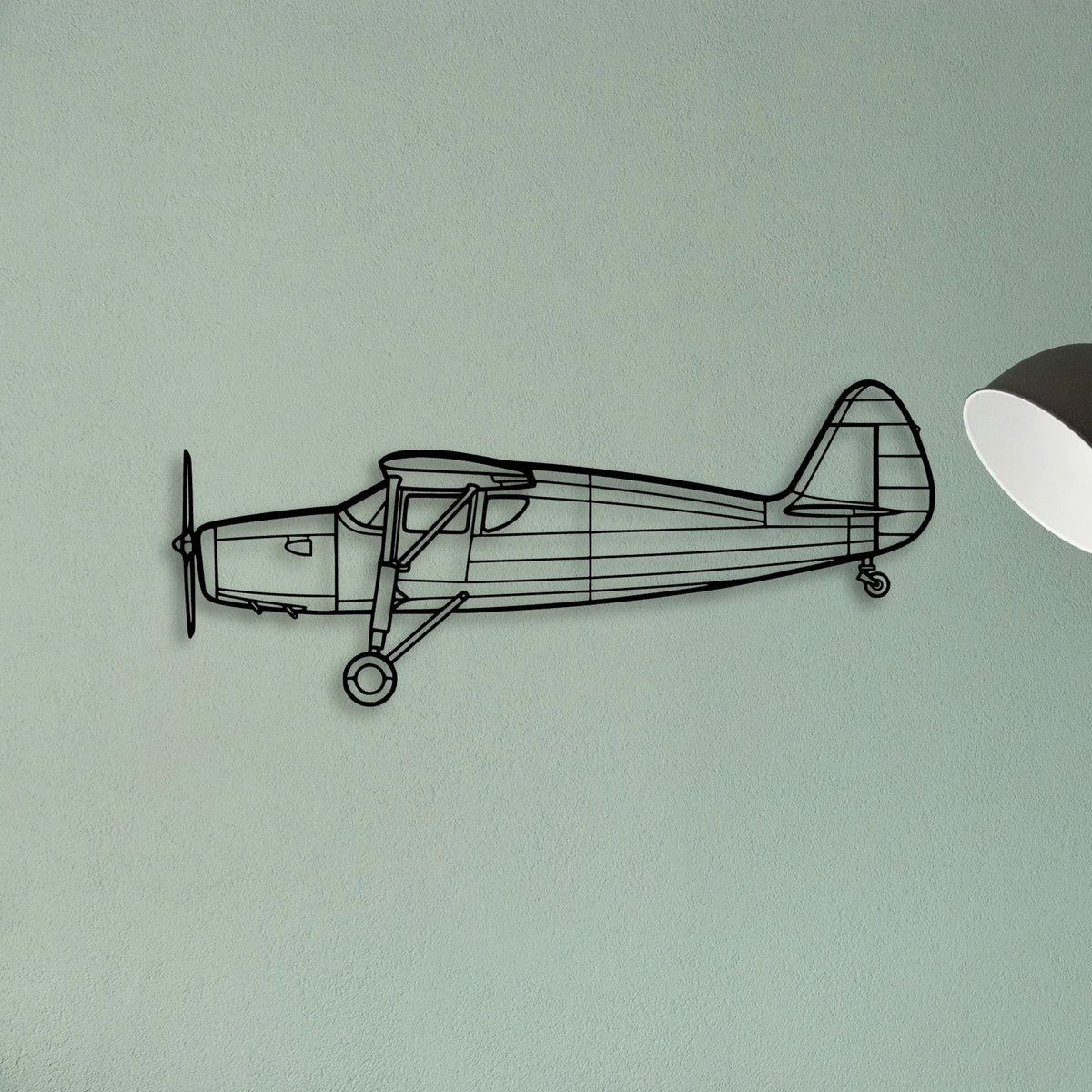 150 2 Classic Aircraft Silhouette Metal Wall Art - Tinvibe