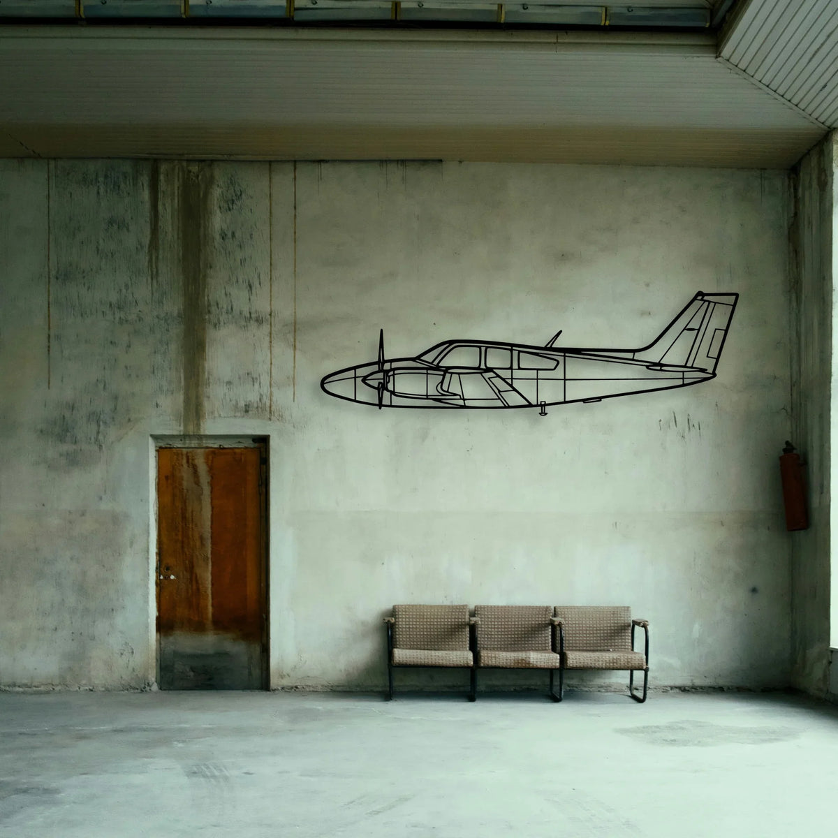 150 Classic Aircraft Silhouette Metal Wall Art - Tinvibe