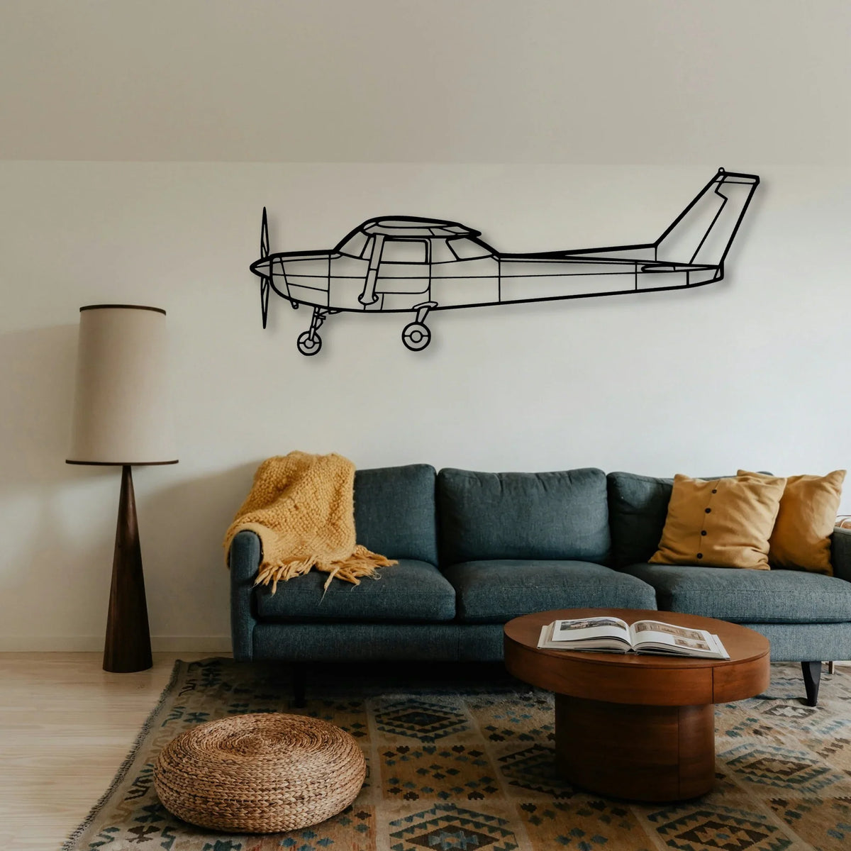 152 Classic Aircraft Silhouette Metal Wall Art - Tinvibe