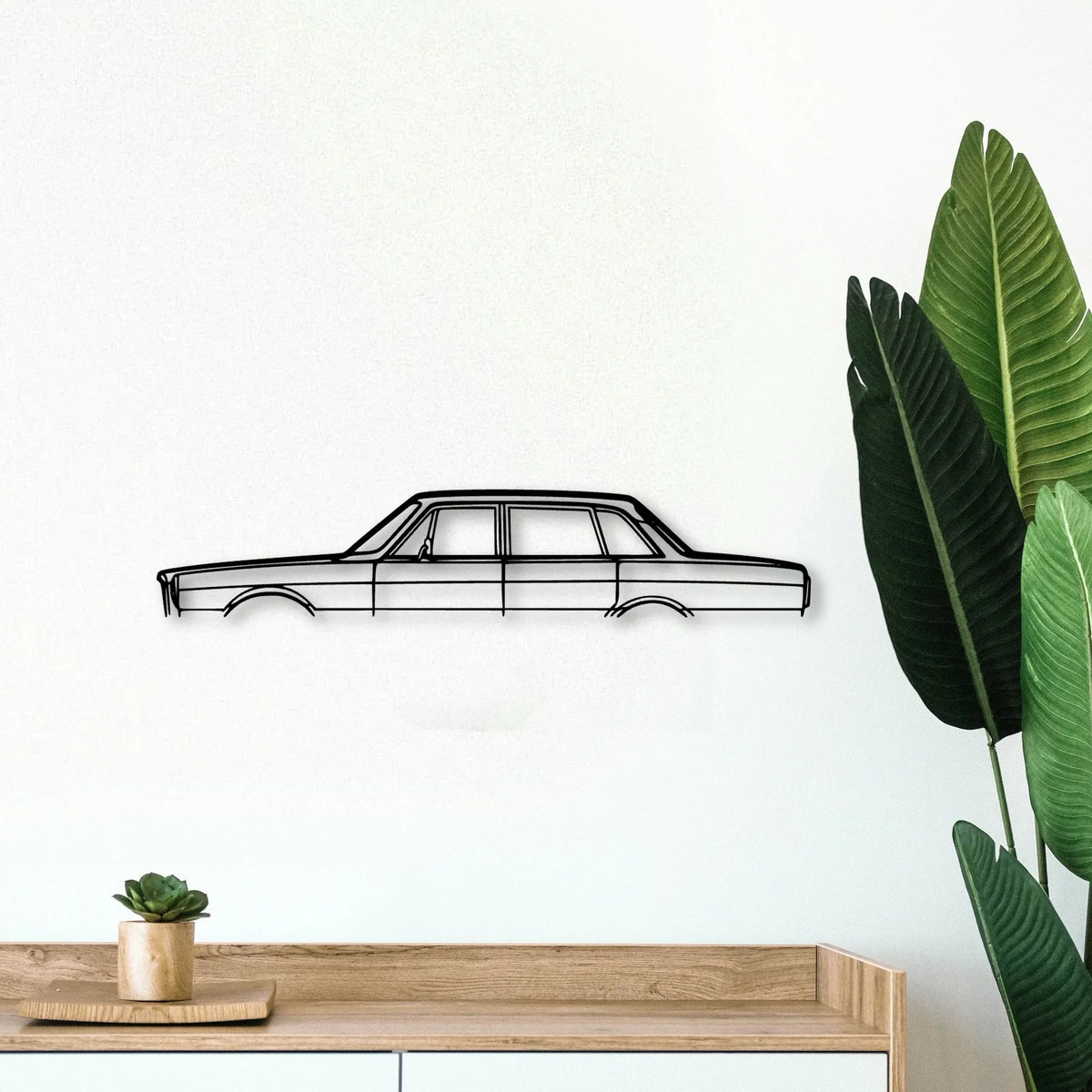 164 1968 Classic Silhouette Metal Wall Art - Tinvibe