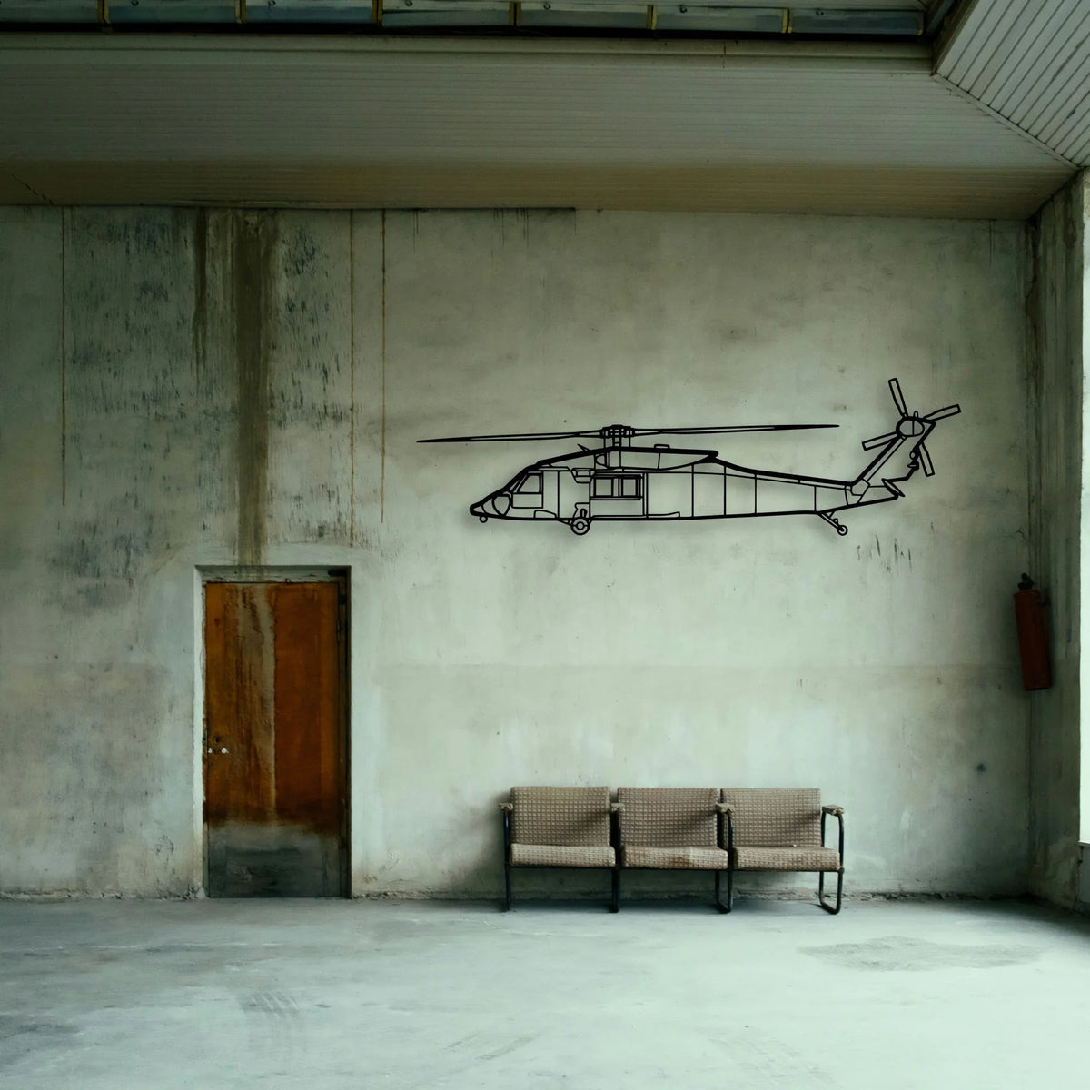 170B 2 Classic Aircraft Silhouette Metal Wall Art - Tinvibe