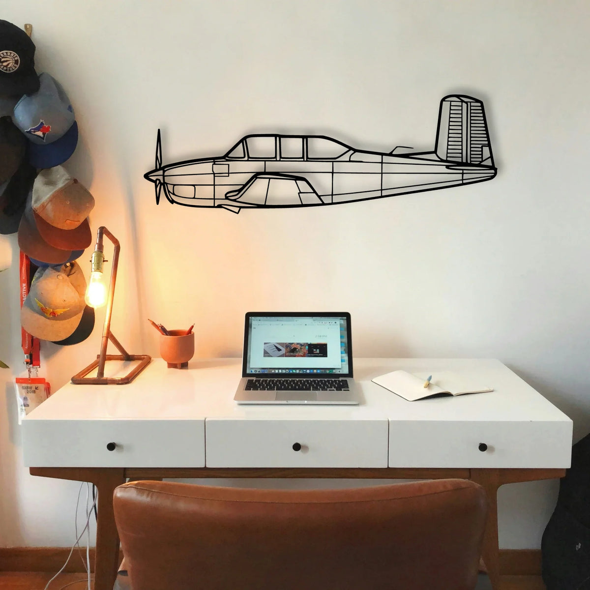 170B 3 Classic Aircraft Silhouette Metal Wall Art - Tinvibe