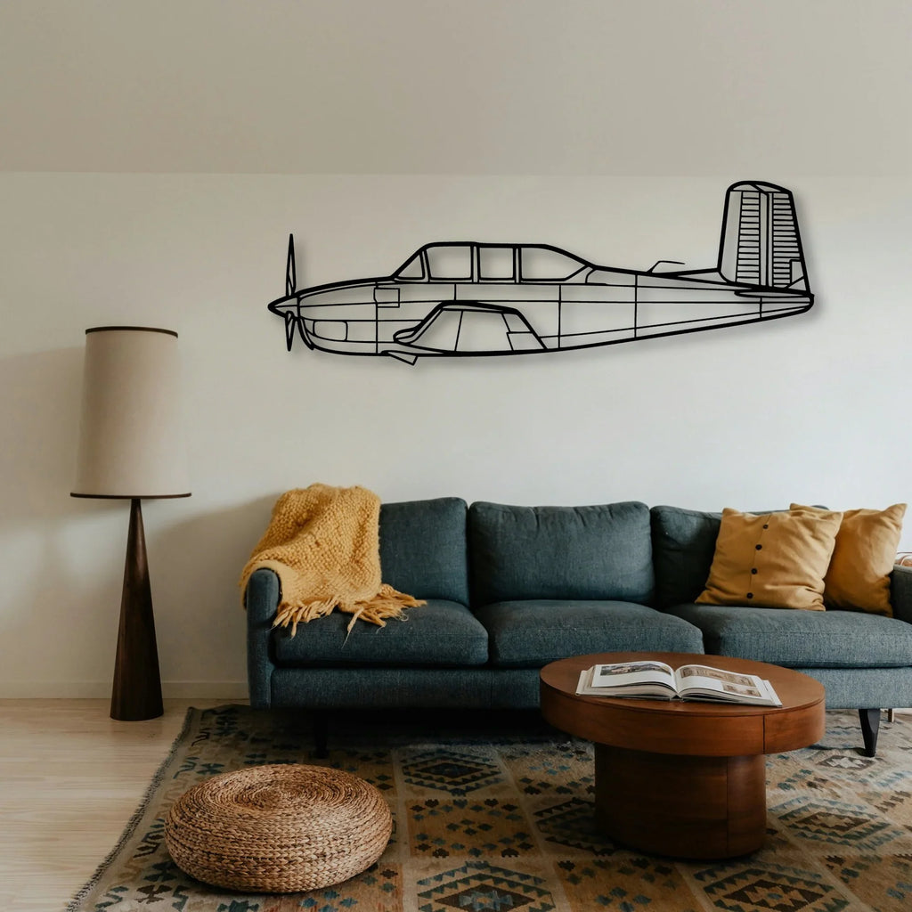170B 3 Classic Aircraft Silhouette Metal Wall Art - Tinvibe