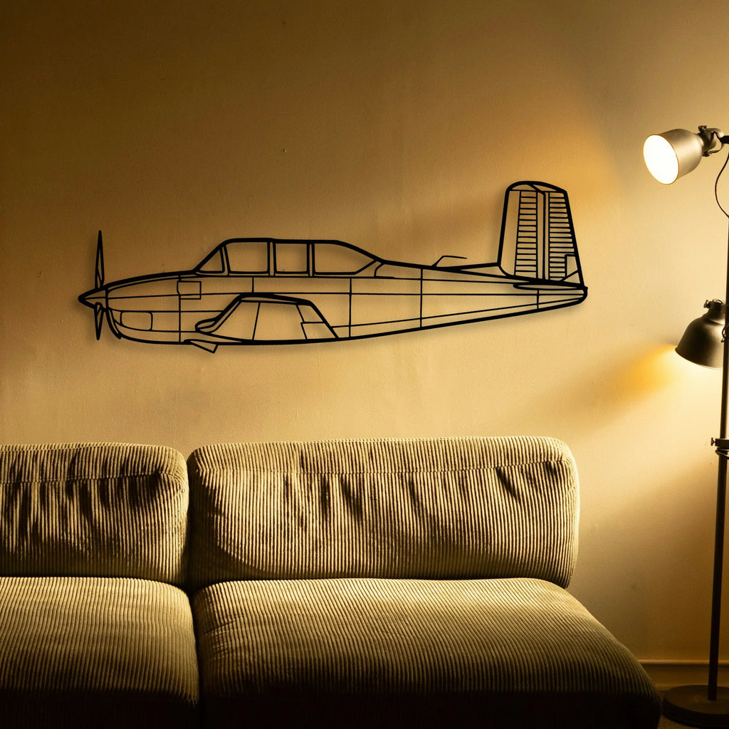 170B 3 Classic Aircraft Silhouette Metal Wall Art - Tinvibe