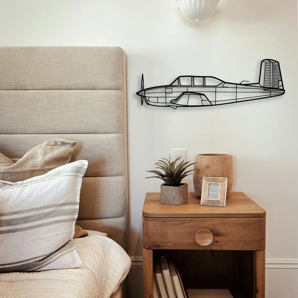 170B 3 Classic Aircraft Silhouette Metal Wall Art - Tinvibe
