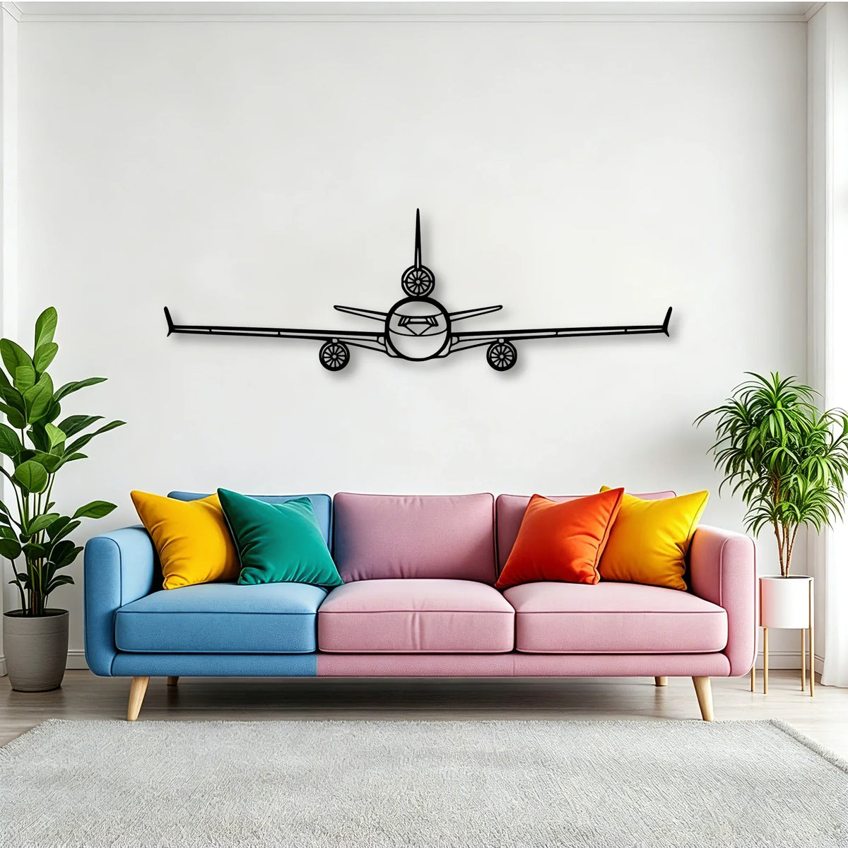 170B 6 Classic Aircraft Silhouette Metal Wall Art - Tinvibe
