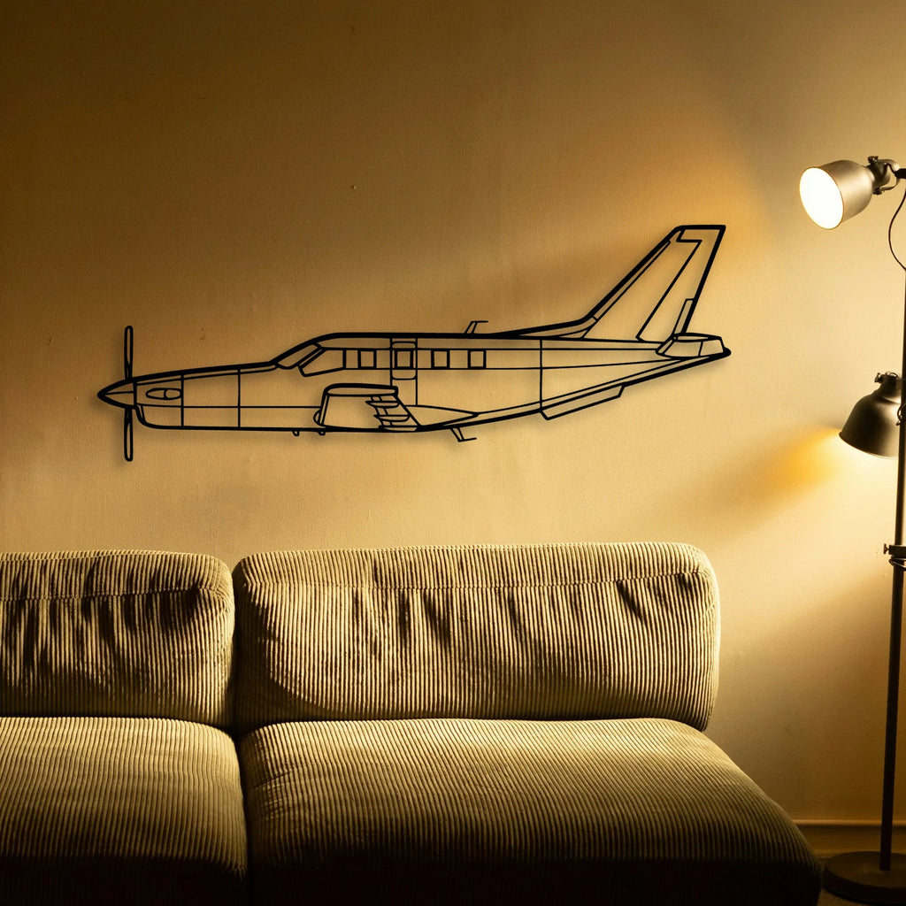 170B 7 Classic Aircraft Silhouette Metal Wall Art - Tinvibe