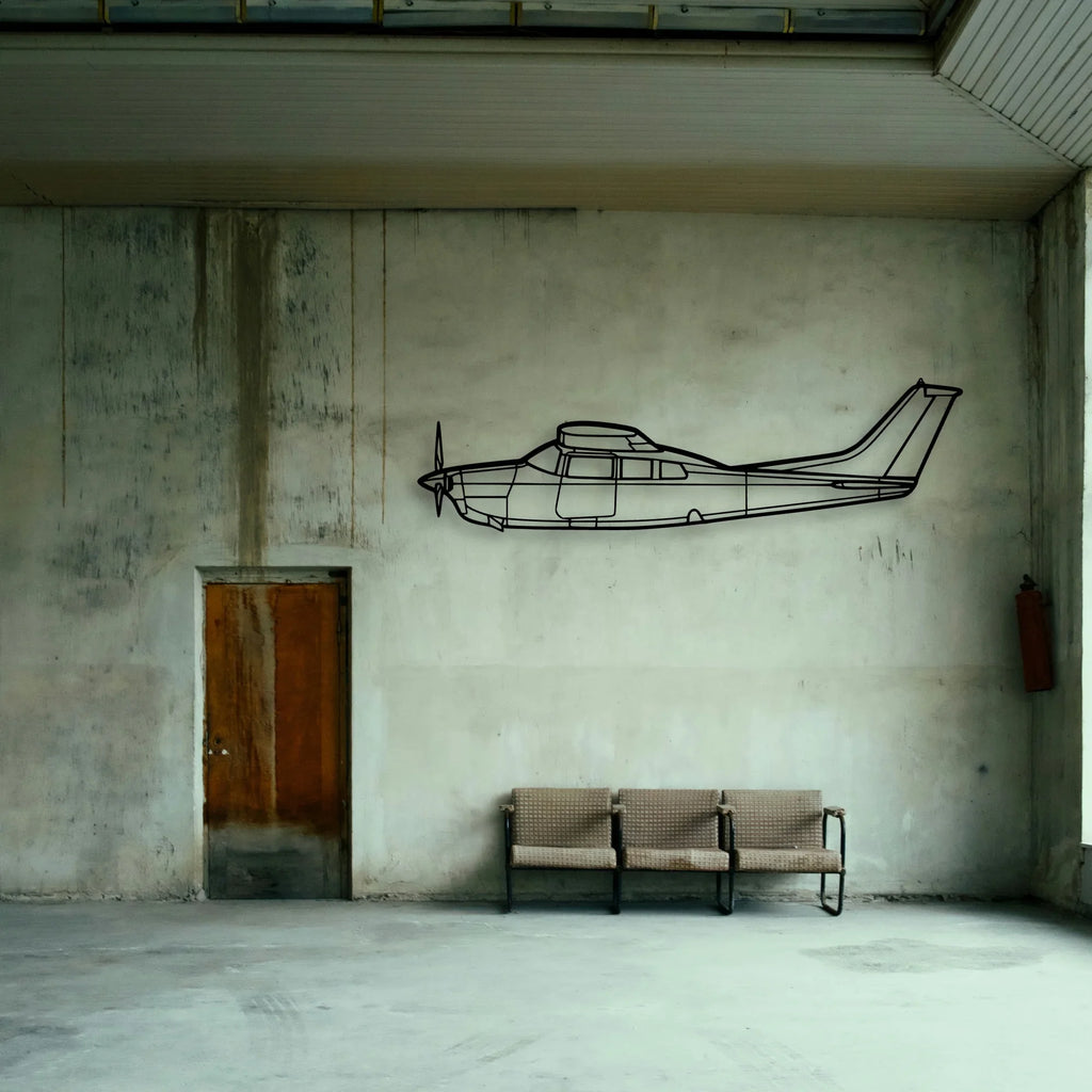 170B 9 Classic Aircraft Silhouette Metal Wall Art - Tinvibe