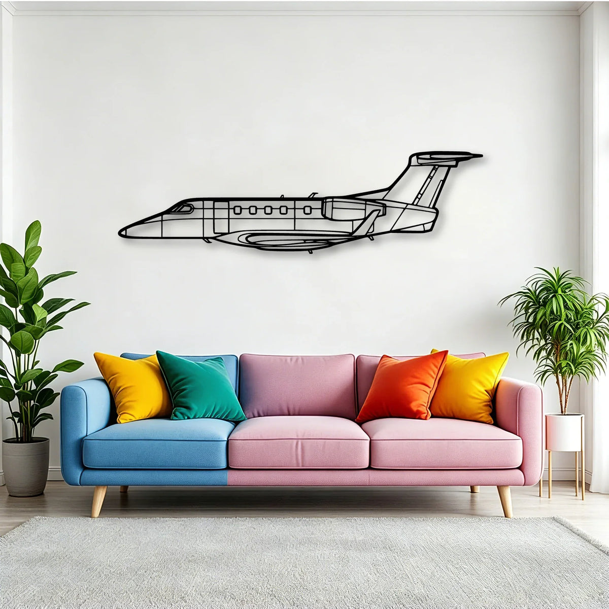 170B Float Classic Aircraft Silhouette Metal Wall Art - Tinvibe