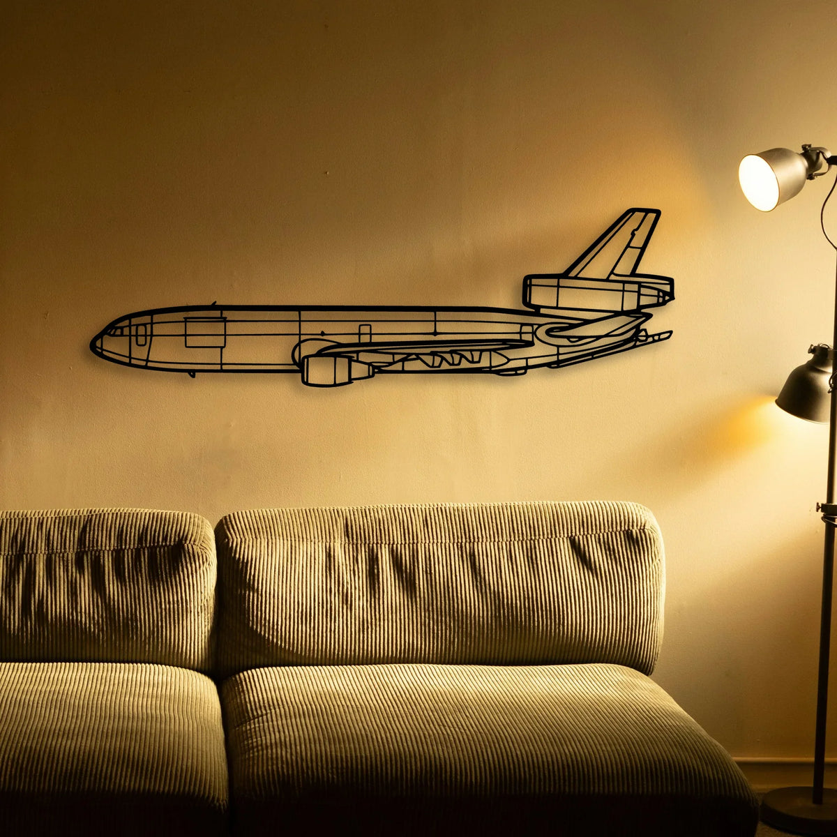 180 Skywagon 2 Classic Aircraft Silhouette Metal Wall Art - Tinvibe