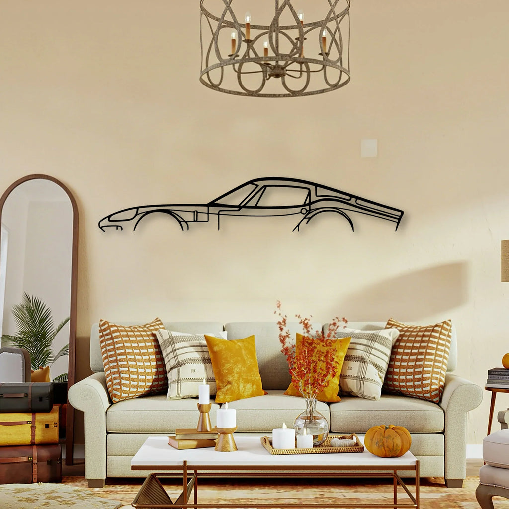 1800 GT 1966 Classic Silhouette Metal Wall Art - Tinvibe