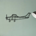 180F Classic Aircraft Silhouette Metal Wall Art - Tinvibe