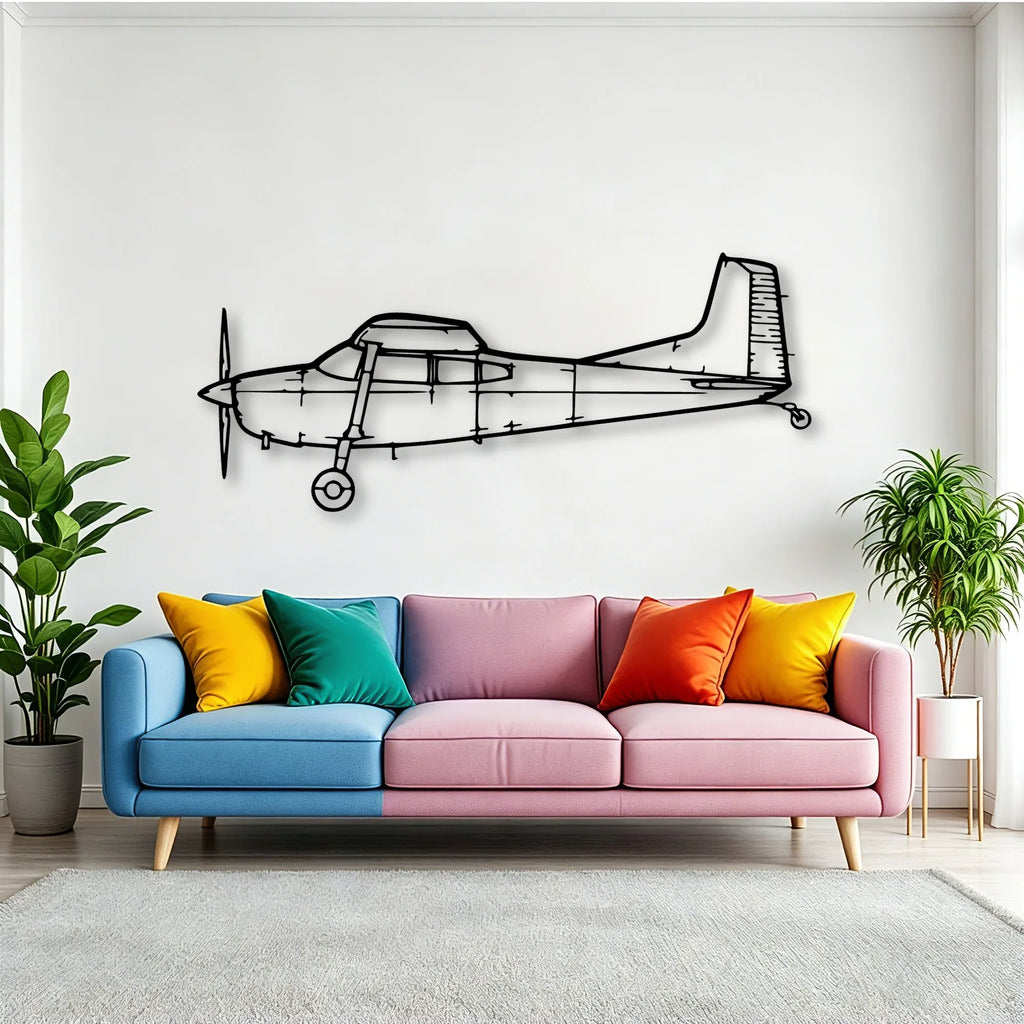 180K 2 Classic Aircraft Silhouette Metal Wall Art - Tinvibe