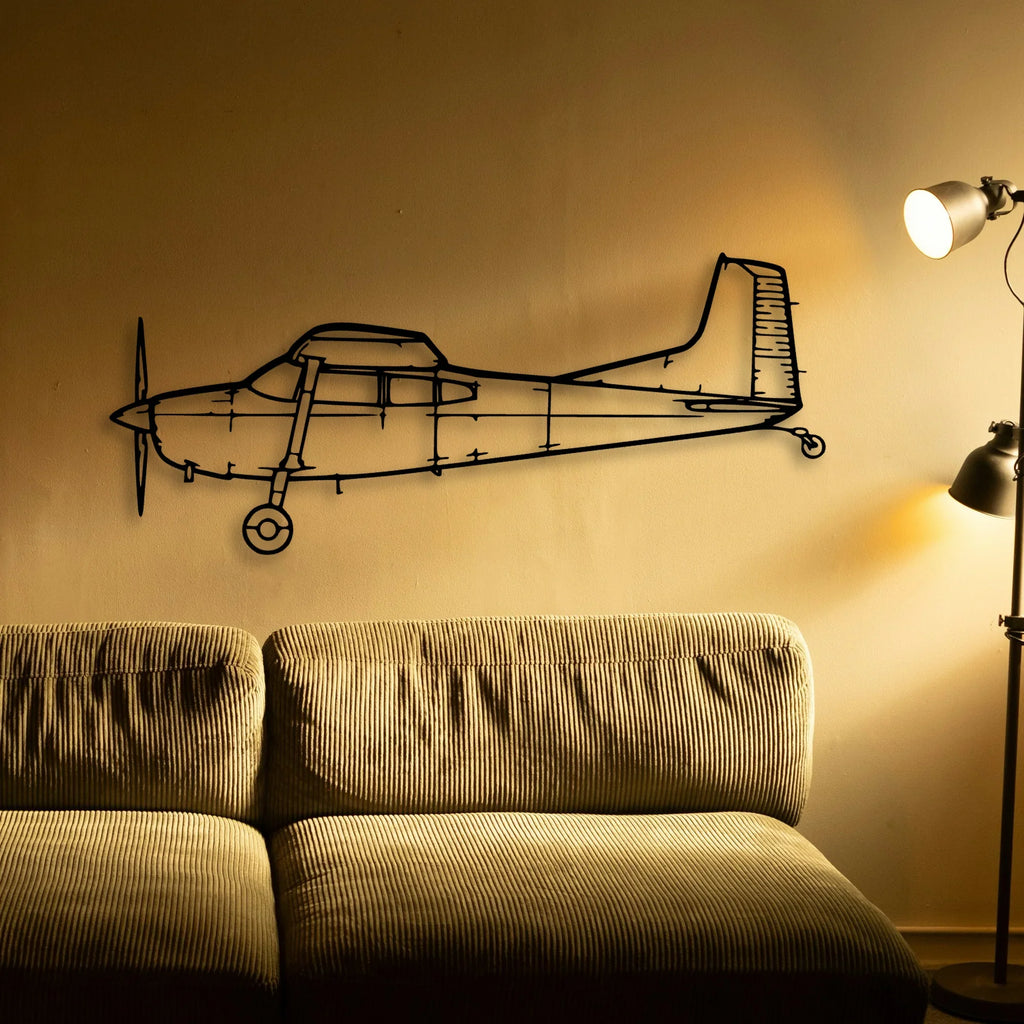 180K 2 Classic Aircraft Silhouette Metal Wall Art - Tinvibe