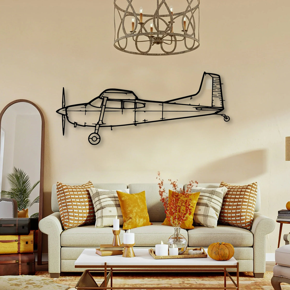 180K 2 Classic Aircraft Silhouette Metal Wall Art - Tinvibe