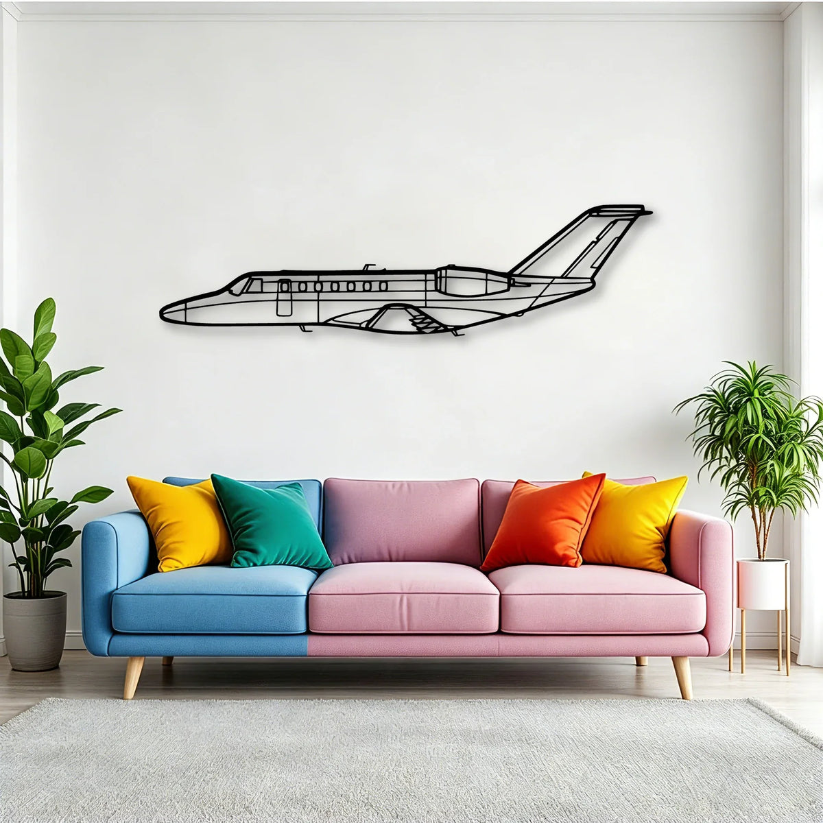 180K 4 Classic Aircraft Silhouette Metal Wall Art - Tinvibe