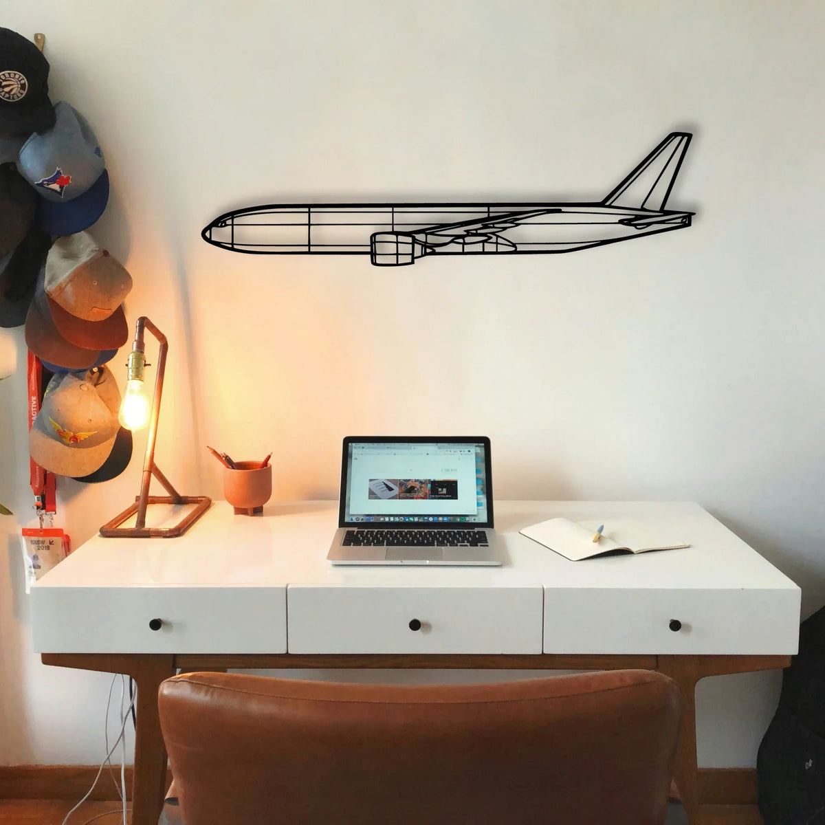 182H Skylane Classic Aircraft Silhouette Metal Wall Art - Tinvibe