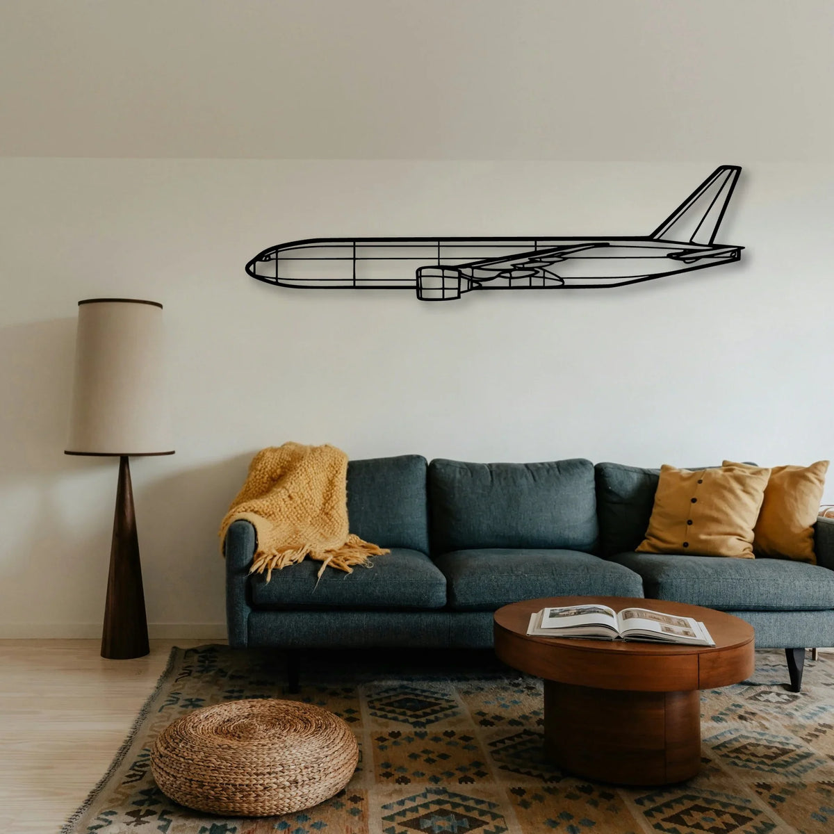 182H Skylane Classic Aircraft Silhouette Metal Wall Art - Tinvibe