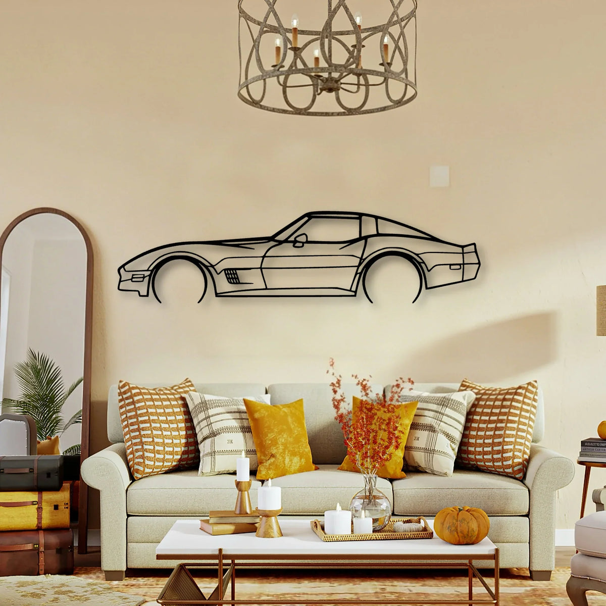 1982 Classic Silhouette Metal Wall Art - Tinvibe