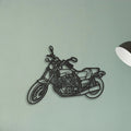 1992 Yamaha Vmax 1200 Classic Motorcycle Silhouette Metal Wall Art - Tinvibe