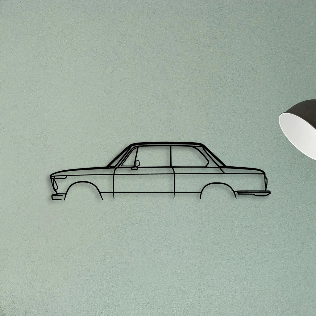 2002 1972 Classic Silhouette Metal Wall Art - Tinvibe