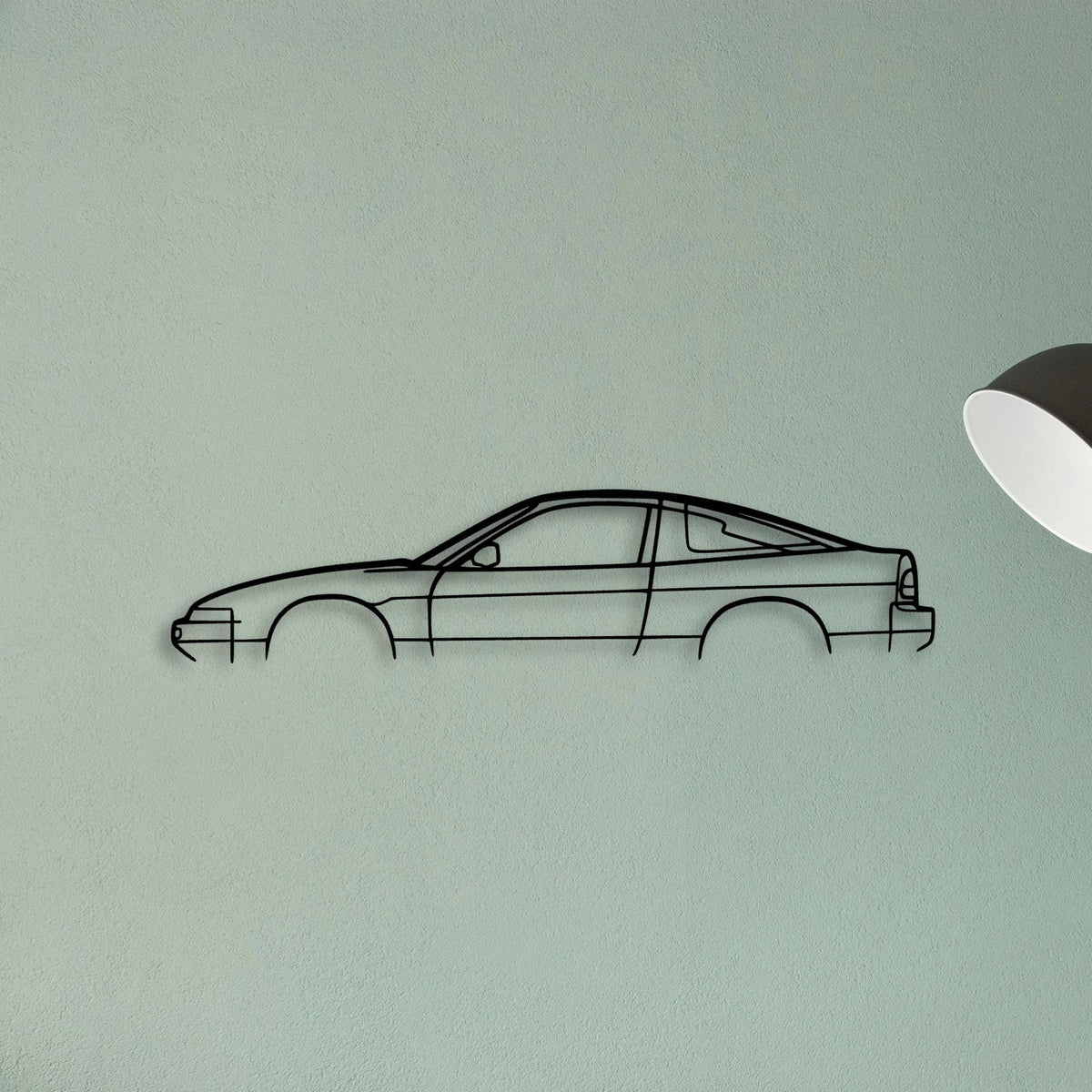 200SX S13 Classic Silhouette Metal Wall Art - Tinvibe