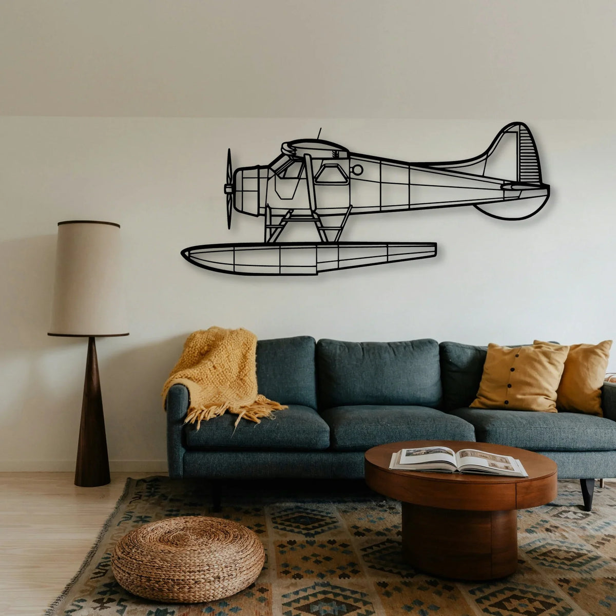 201 Standard Libelle 2 Classic Aircraft Silhouette Metal Wall Art - Tinvibe