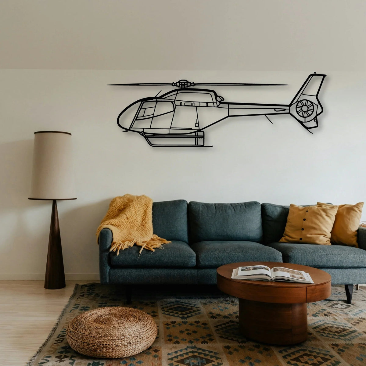 201 Standard Libelle 3 Classic Aircraft Silhouette Metal Wall Art - Tinvibe