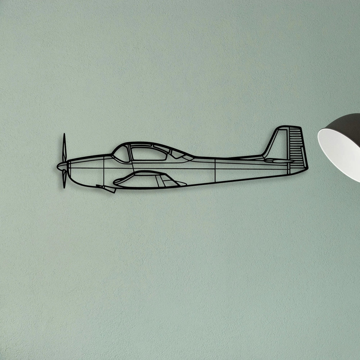 201 Standard Libelle 6 Classic Aircraft Silhouette Metal Wall Art - Tinvibe
