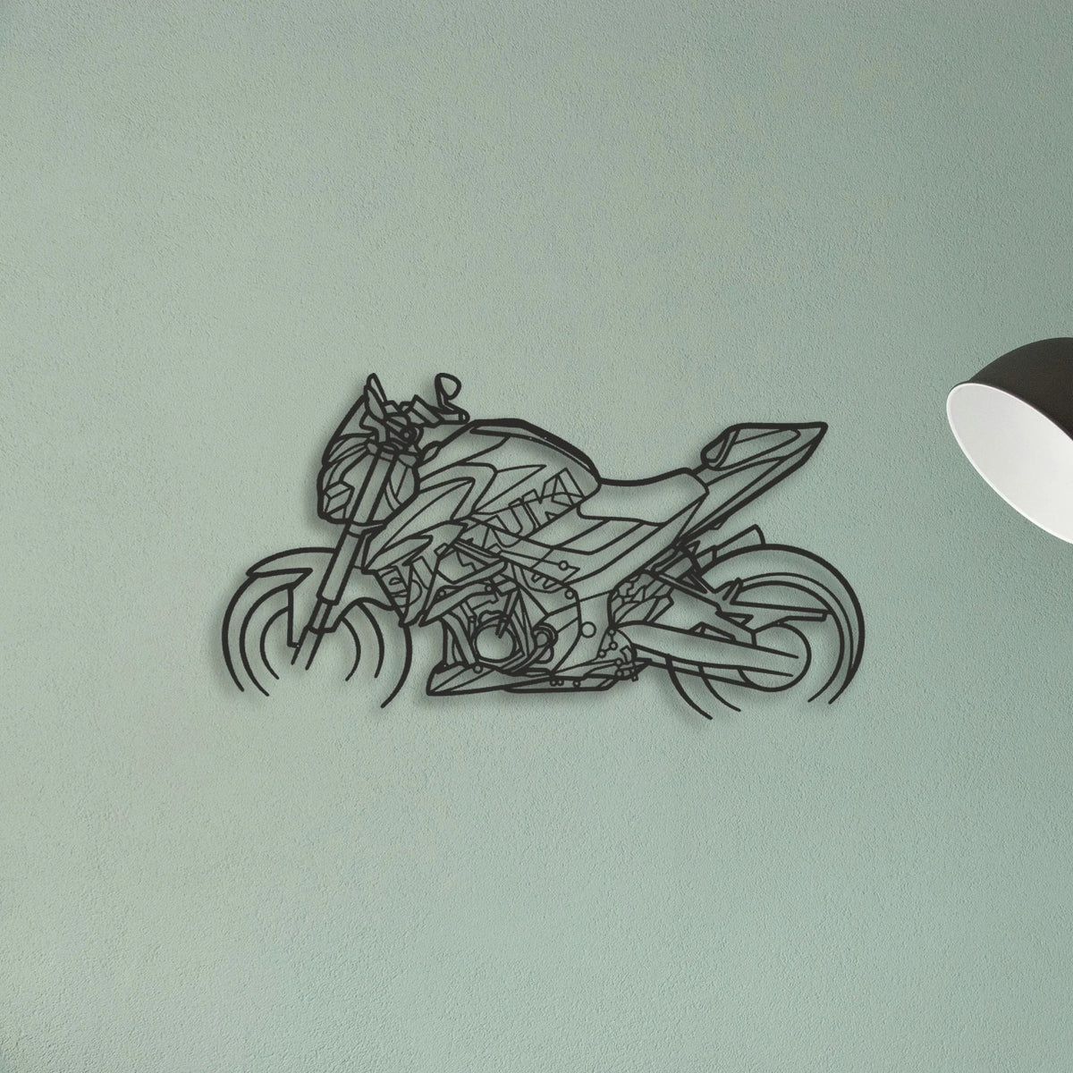 2021 Suzuki GSX S750Z Classic Motorcycle Silhouette Metal Wall Art - Tinvibe