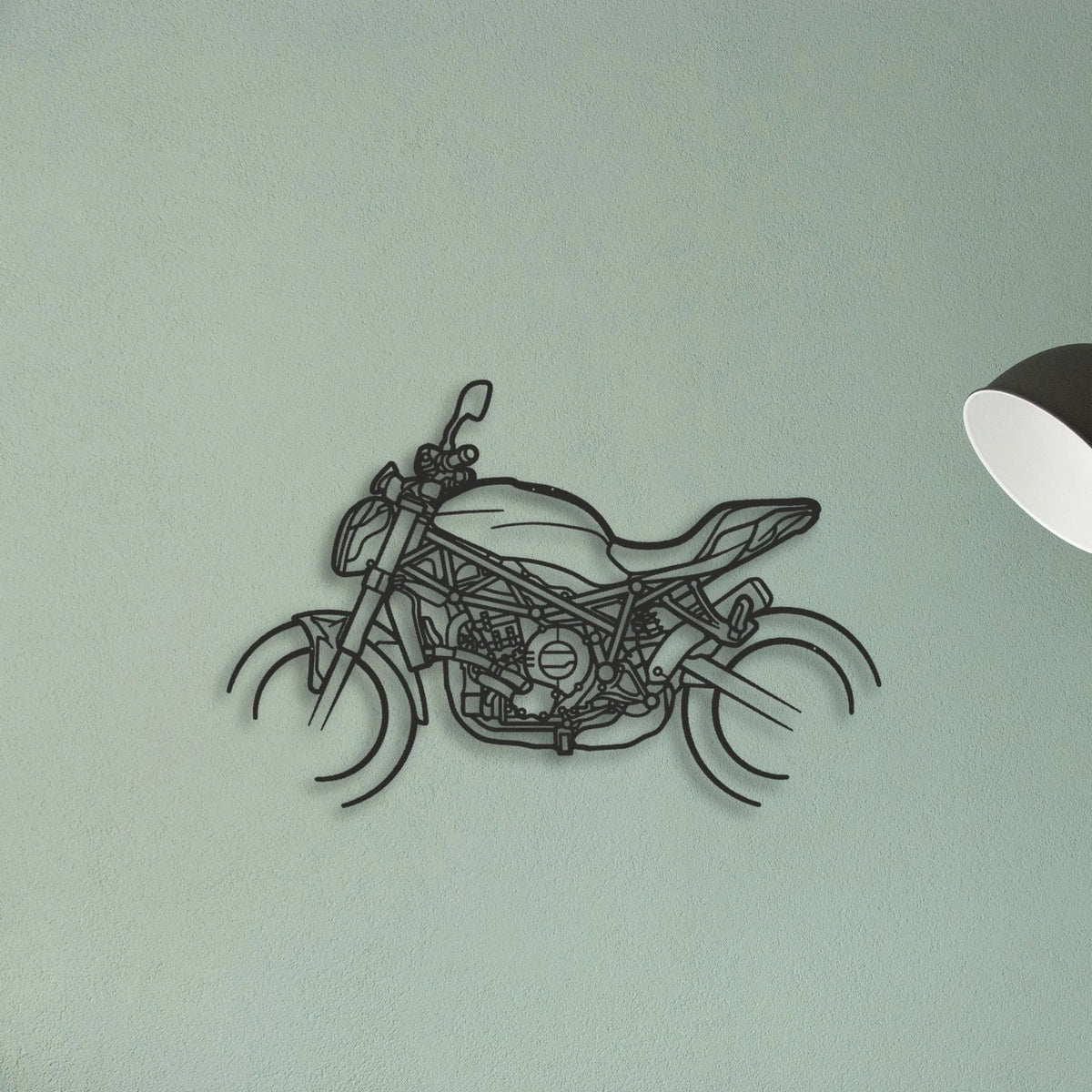 2023 Benelli 752 S E5 Classic Motorcycle Silhouette Metal Wall Art - Tinvibe