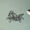 2024 Ducati Multistrada V4 S Classic Motorcycle Silhouette Metal Wall Art - Tinvibe