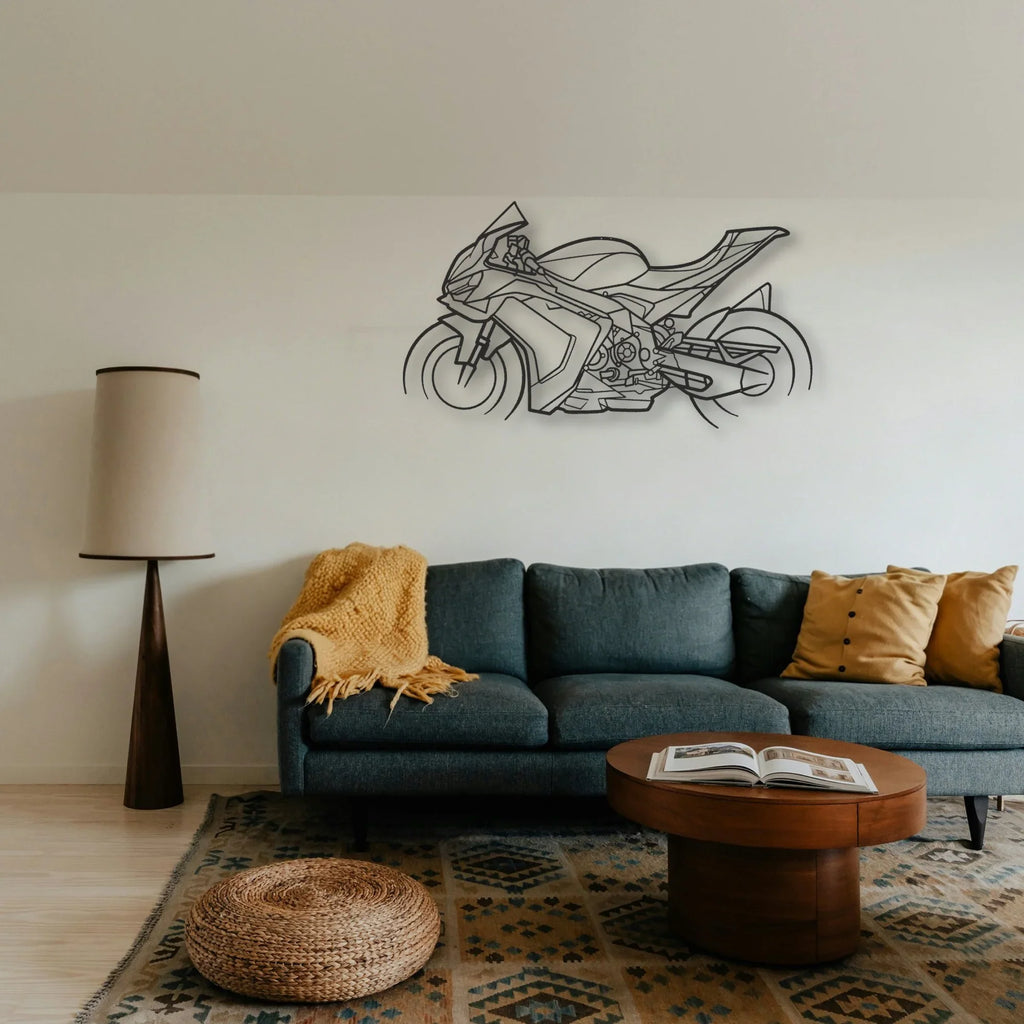 2025 Aprilia RSV4 Classic Motorcycle Silhouette Metal Wall Art - Tinvibe