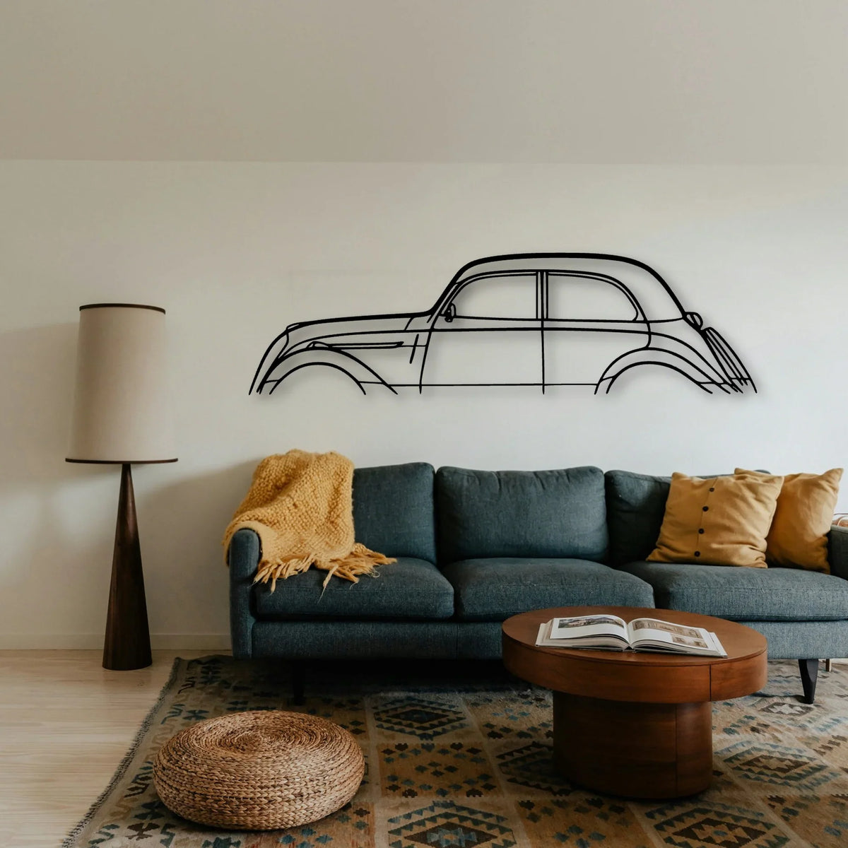 202 1949 Classic Silhouette Metal Wall Art - Tinvibe