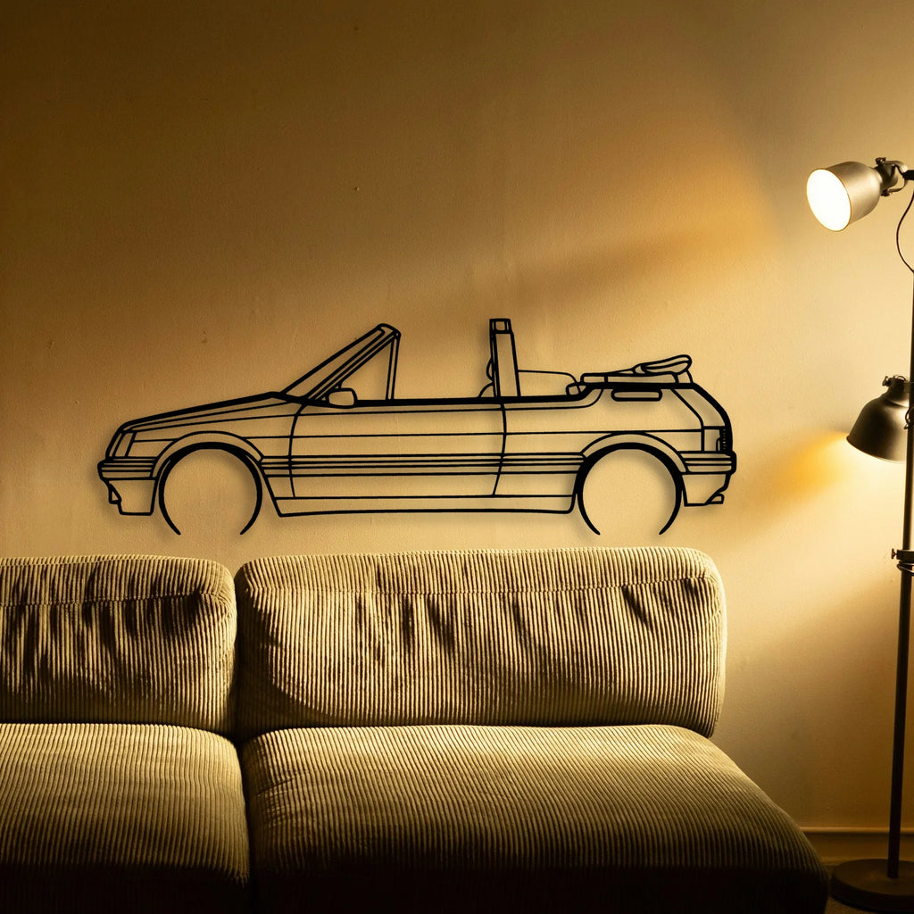 205 CTI 1988 Classic Silhouette Metal Wall Art - Tinvibe