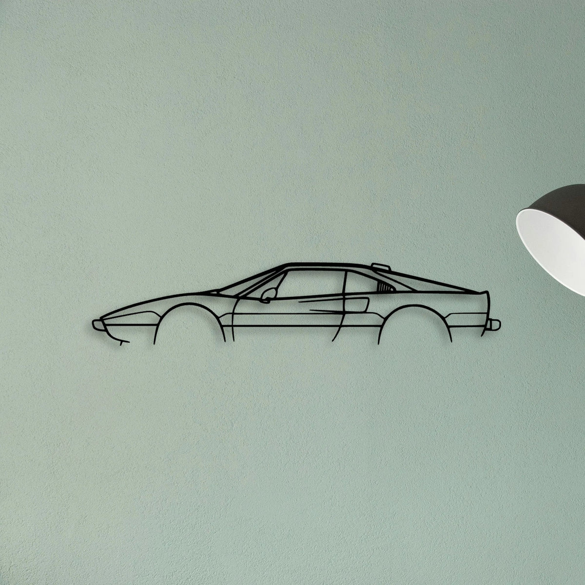 208 GTB Turbo Classic Silhouette Metal Wall Art - Tinvibe