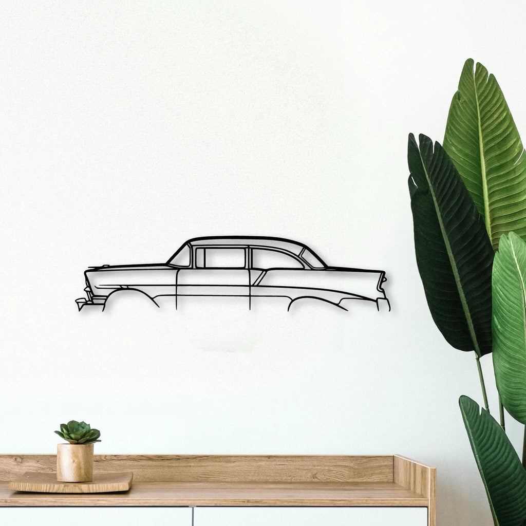 210 1956 Classic Silhouette Metal Wall Art - Tinvibe