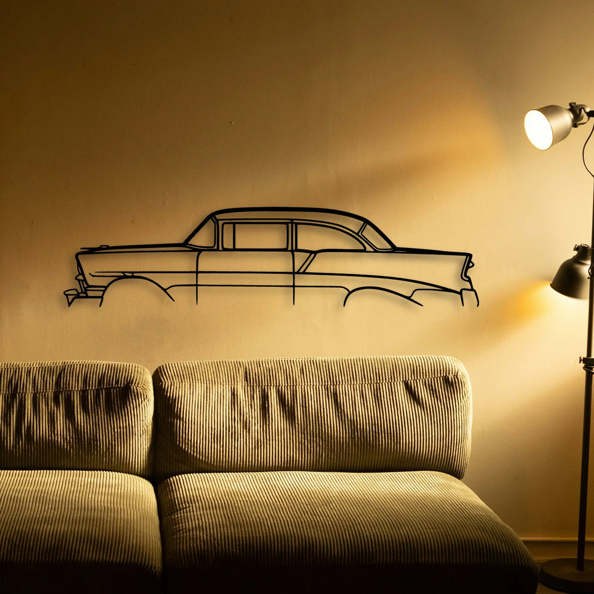 210 1956 Classic Silhouette Metal Wall Art - Tinvibe