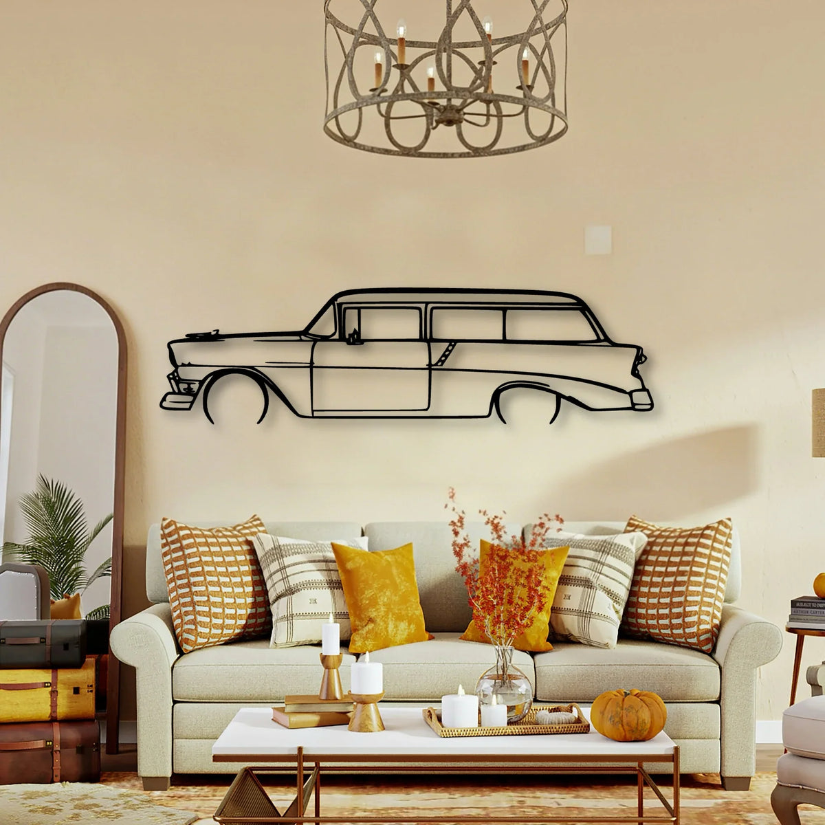 210 Handyman 1956 Classic Silhouette Metal Wall Art - Tinvibe